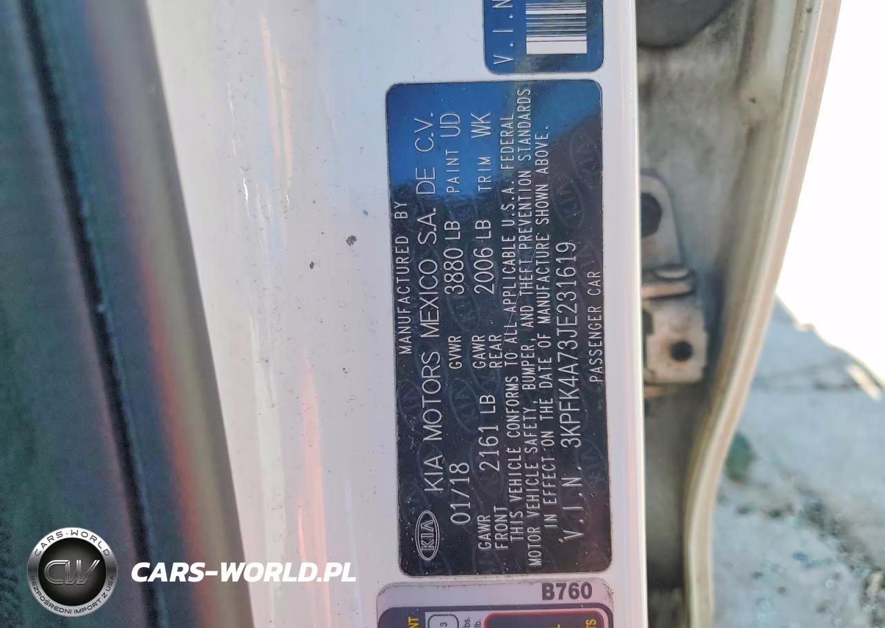2018 Kia Forte Lx VIN:3KPFK4A73JE231619 - 12