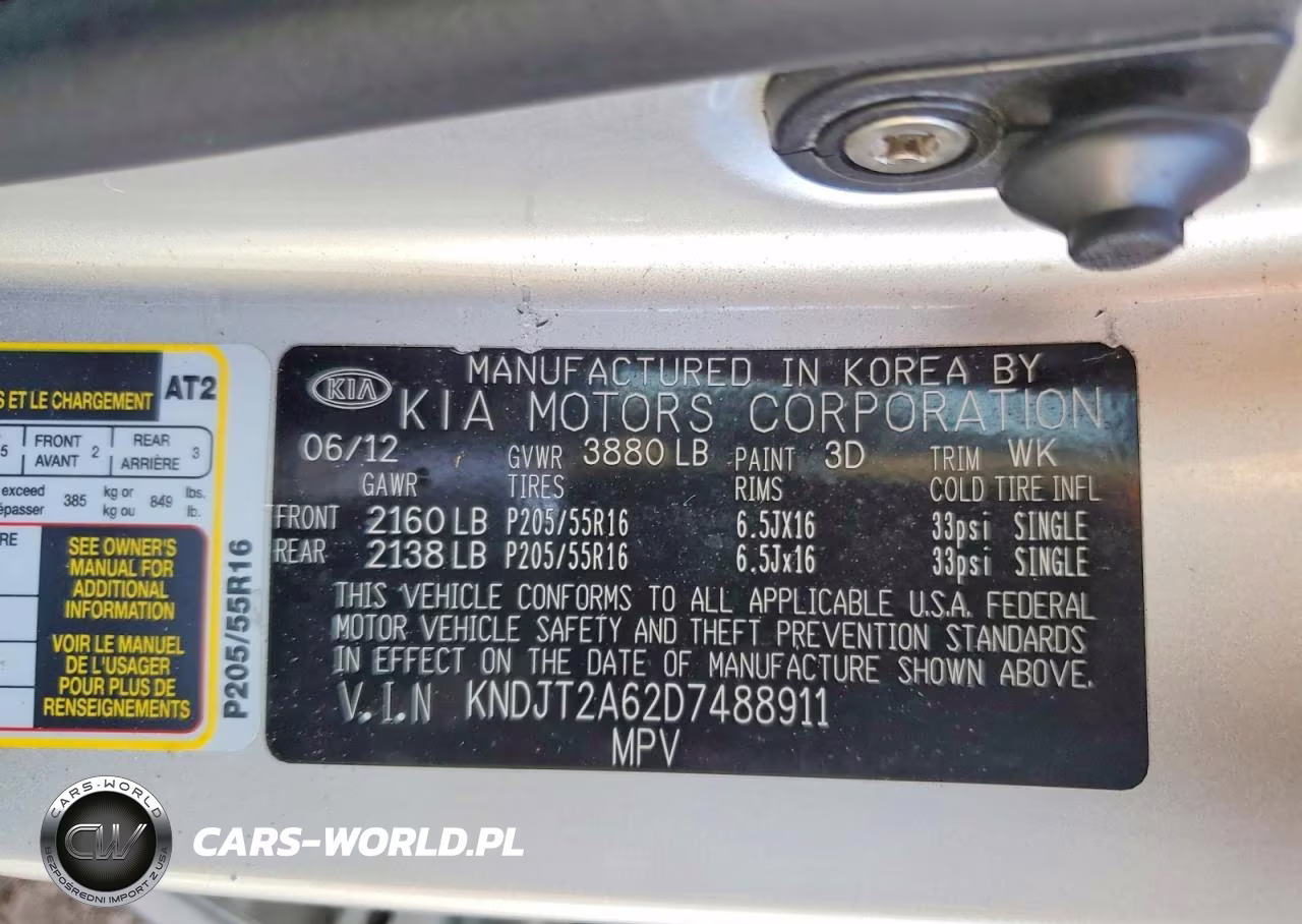 2013 Kia Soul + VIN:KNDJT2A62D7488911 - 13