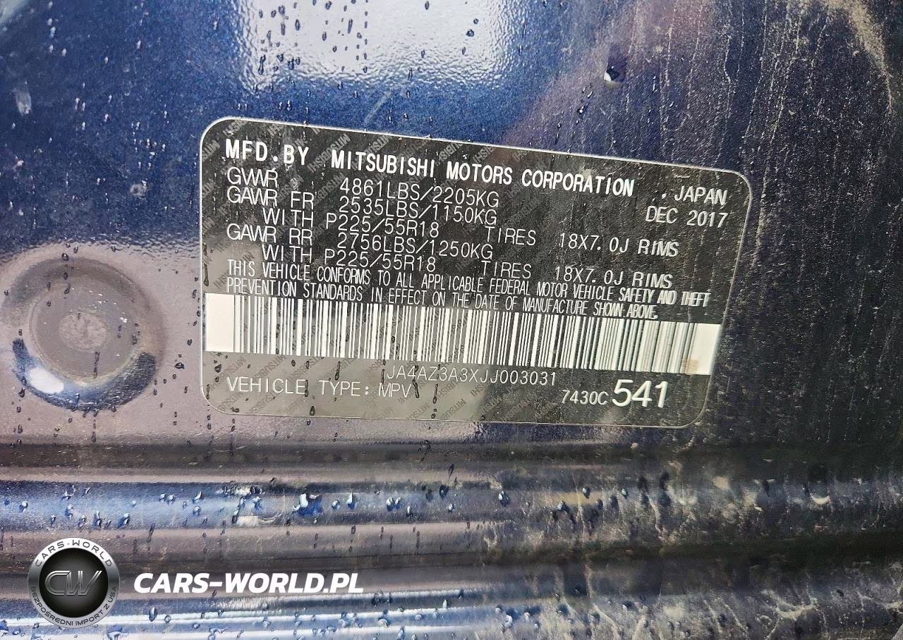 2018 Mitsubishi Outlander Se VIN:JA4AZ3A3XJJ003031 - 13