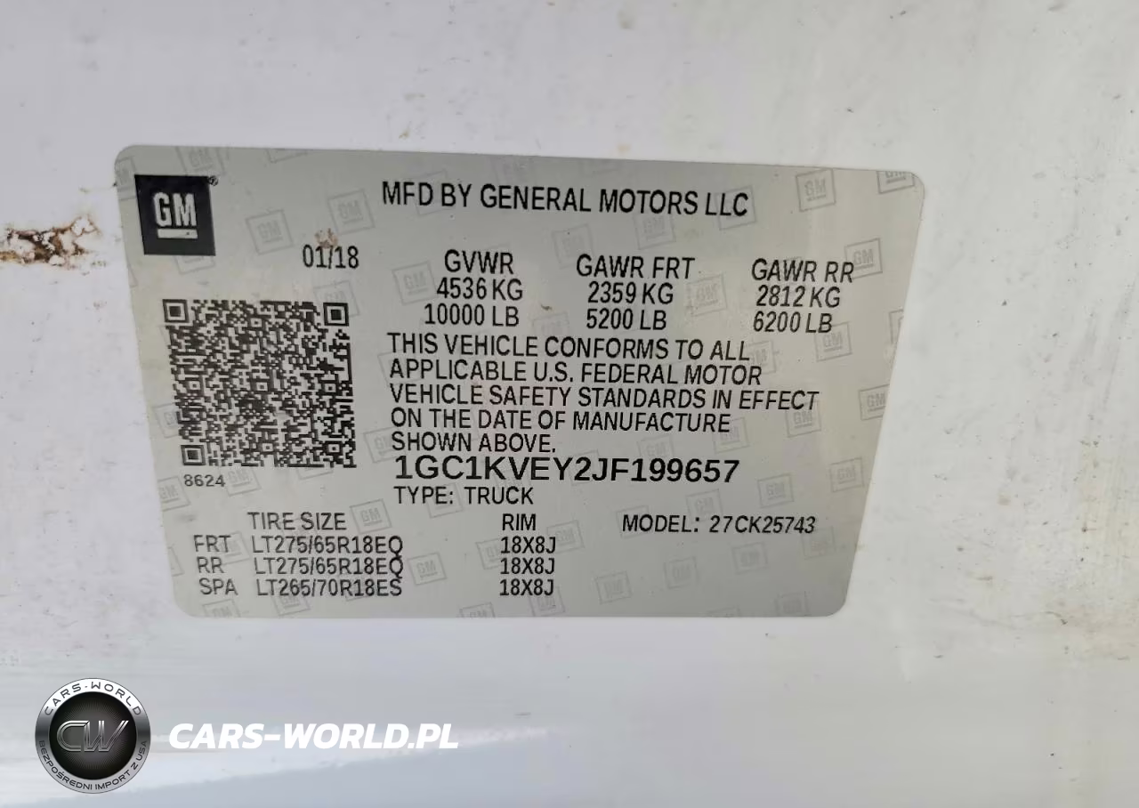 2018 Chevrolet Silverado 2500Hd Lt VIN:1GC1KVEY2JF199657 - 12