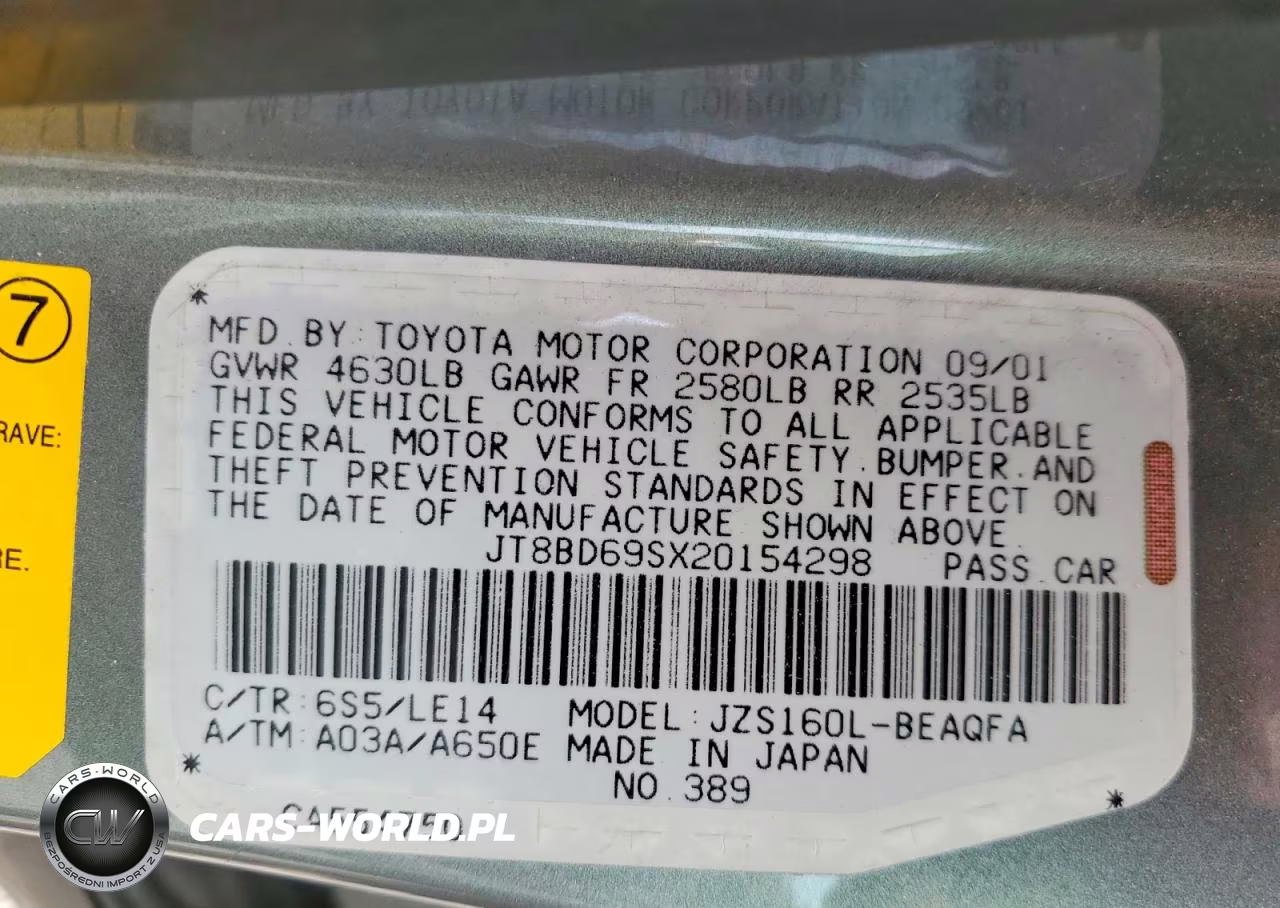 2002 Lexus Gs 300 VIN:JT8BD69SX20154298 - 12