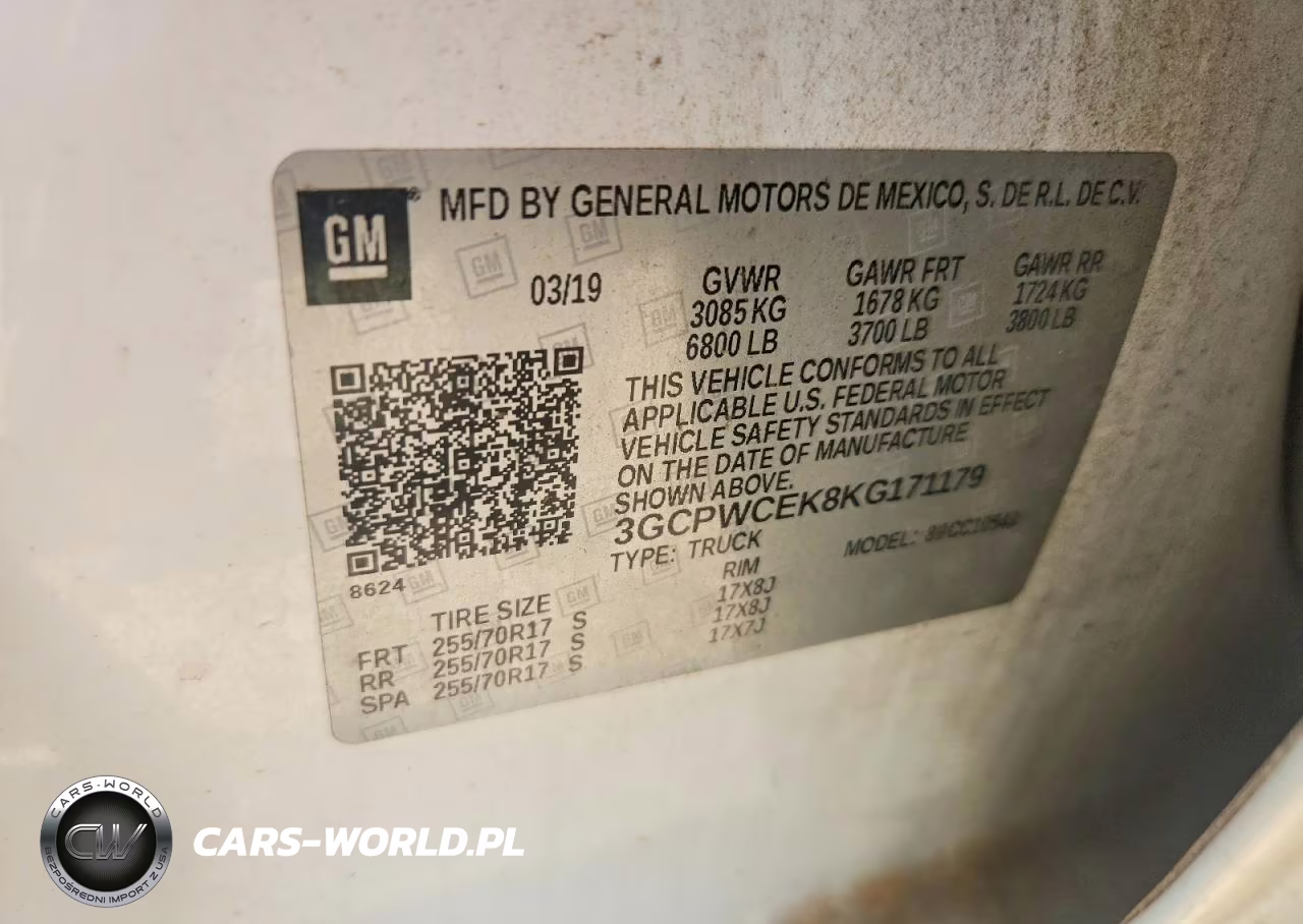 2019 Chevrolet Silverado C1500 Lt VIN:3GCPWCEK8KG171179 - 12