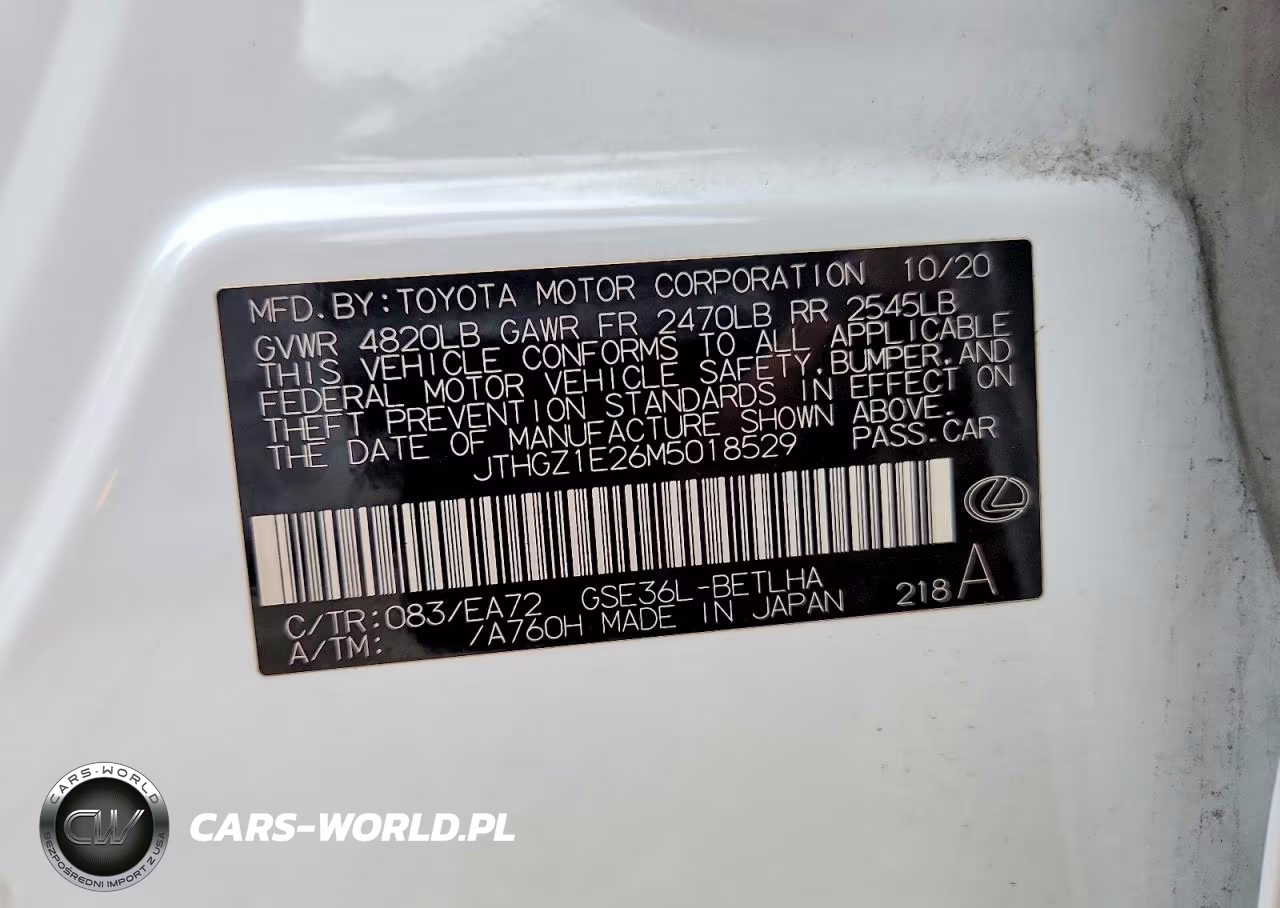 2021 Lexus Is 350 F Sport VIN:JTHGZ1E26M5018529 - 13