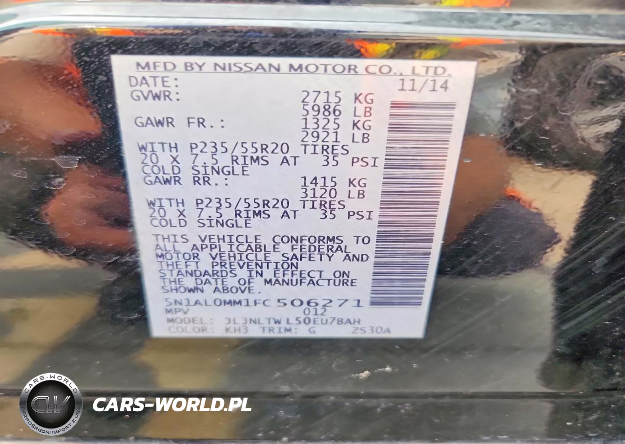 2015 Infiniti Qx60 Base VIN:5N1AL0MM1FC506271 - 14