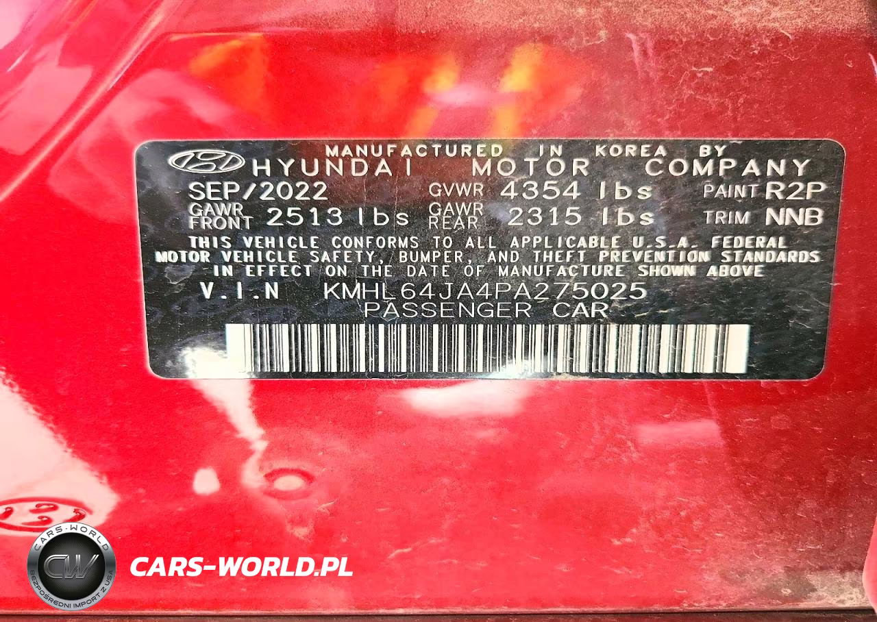2023 Hyundai Sonata Sel VIN:KMHL64JA4PA275025 - 12