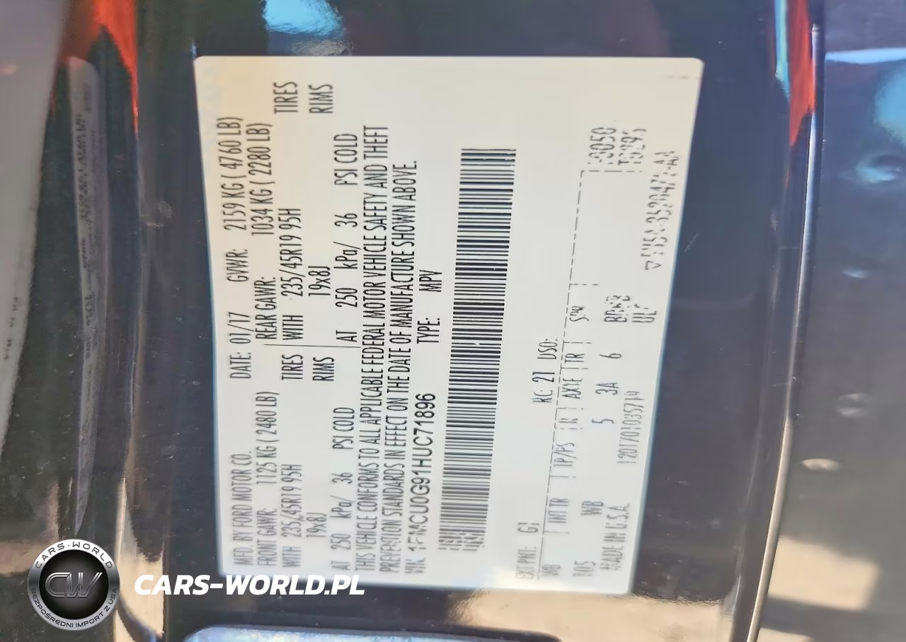 2017 Ford Escape Se VIN:1FMCU0G91HUC71896 - 13