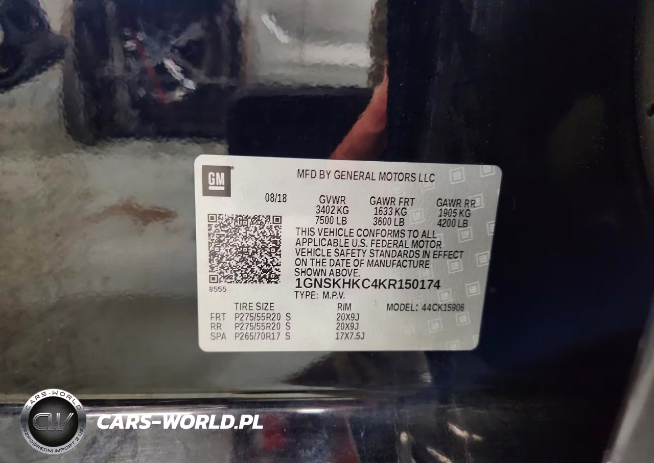 2019 Chev Suburban K VIN:1GNSKHKC4KR150174 - 13