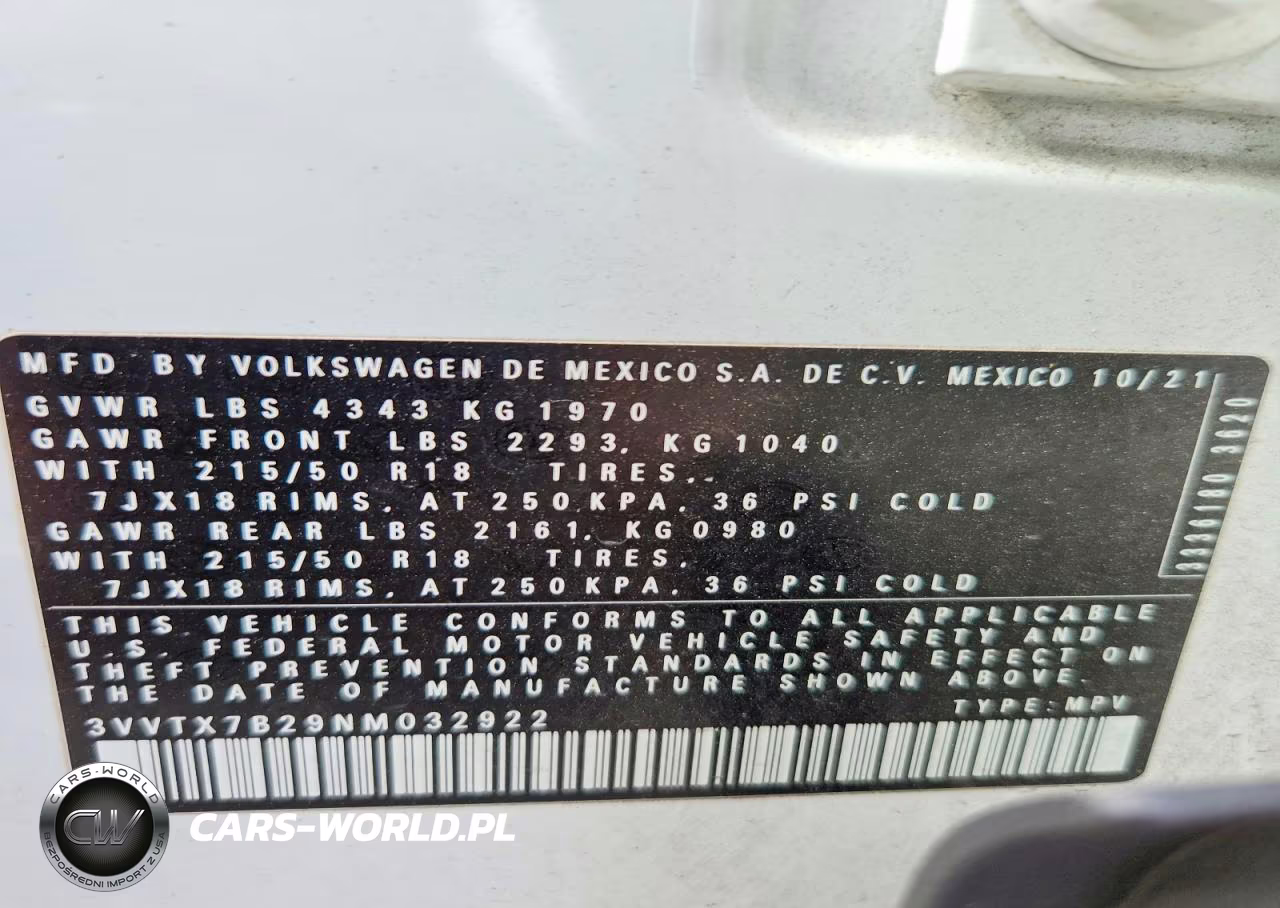 2022 Volkswagen Taos Se VIN:3VVTX7B29NM032922 - 13