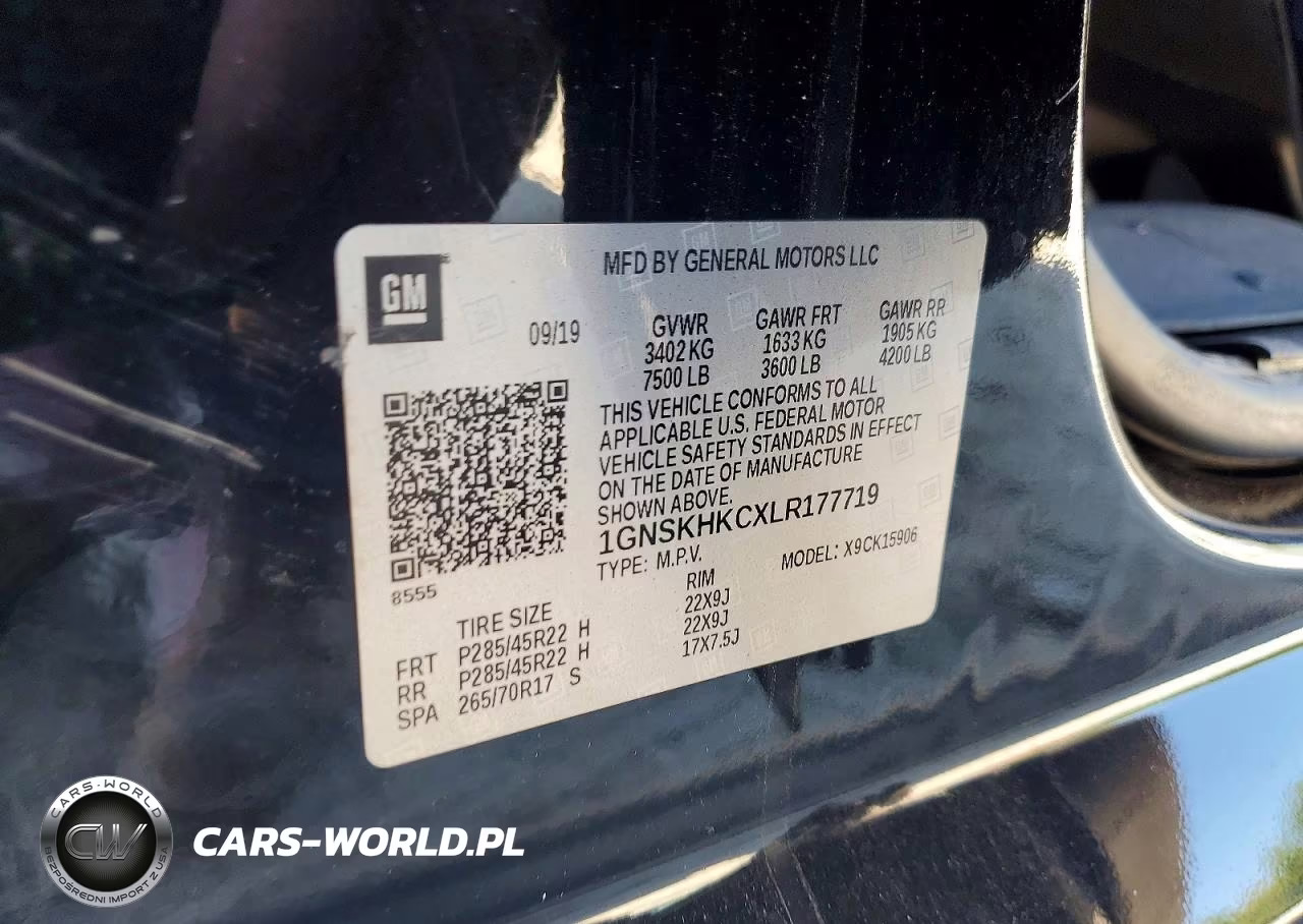 2020 Chevrolet Suburban K1500 Lt VIN:1GNSKHKCXLR177719 - 14