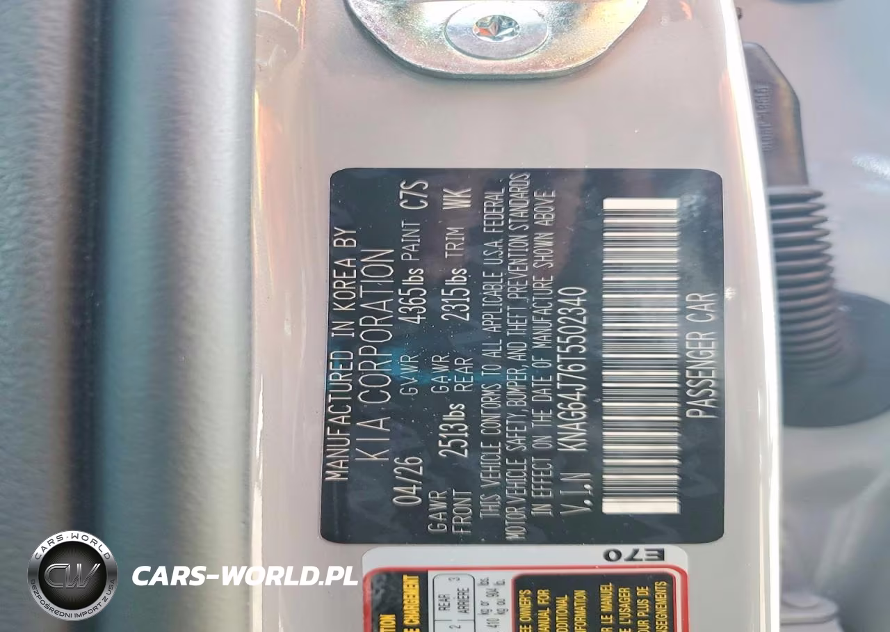 2026 Kia K5 Gt Line VIN:KNAG64J76T5502340 - 13