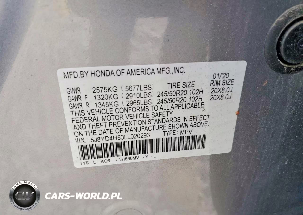 2020 Acura Mdx Technology VIN:5J8YD4H53LL020293 - 13