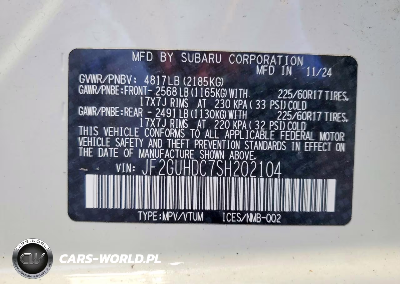 2025 Subaru Crosstrek Premium VIN:JF2GUHDC7SH202104 - 12