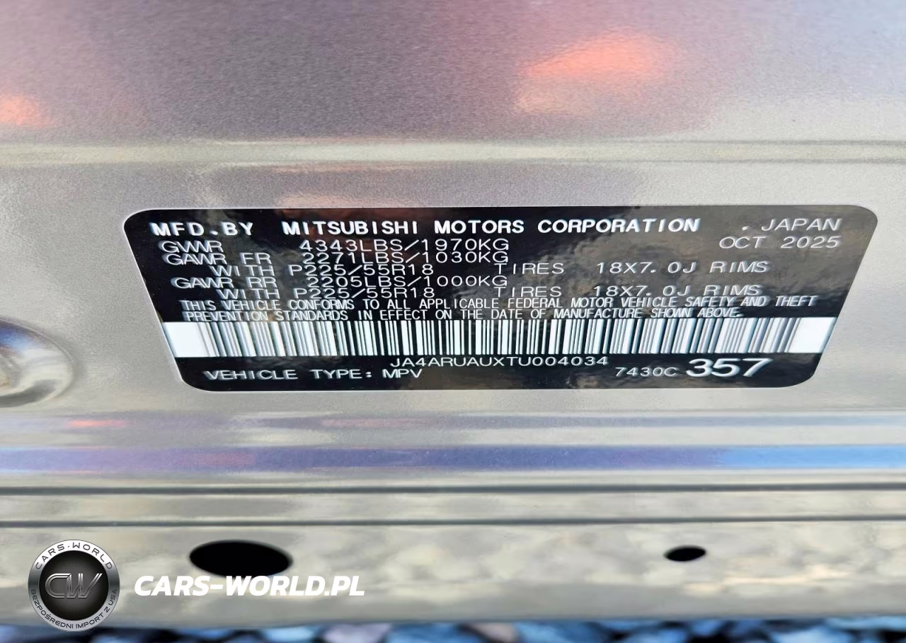2026 Mitsubishi Outlander Sport S-Se VIN:JA4ARUAUXTU004034 - 13