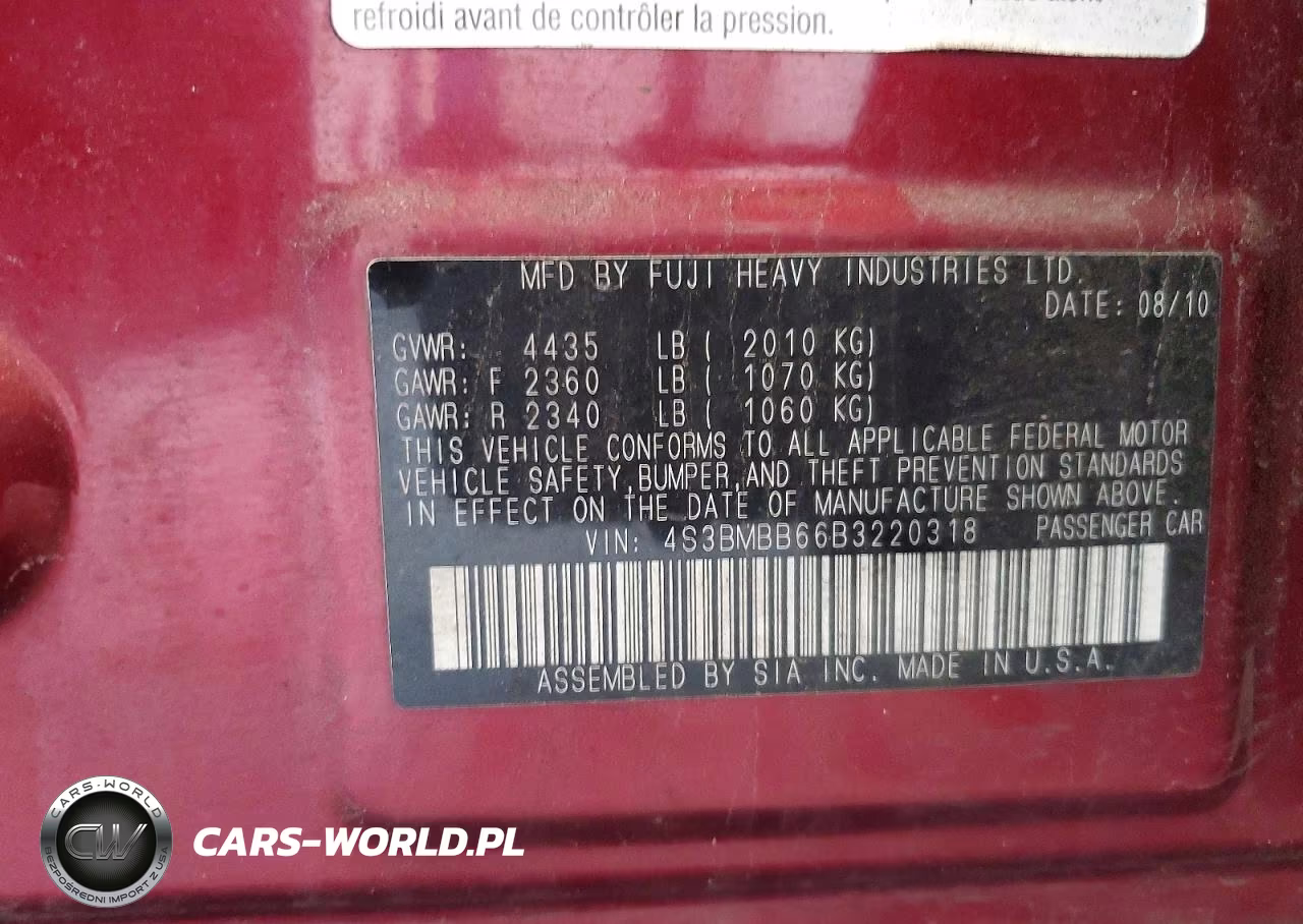 2011 Subaru Legacy 2.5I Premium VIN:4S3BMBB66B3220318 - 13