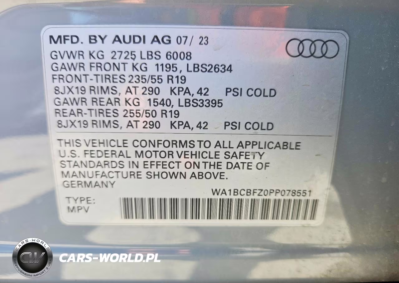 2023 Audi Q4 E-Tron Premium Plus VIN:WA1BCBFZ0PP078551 - 13