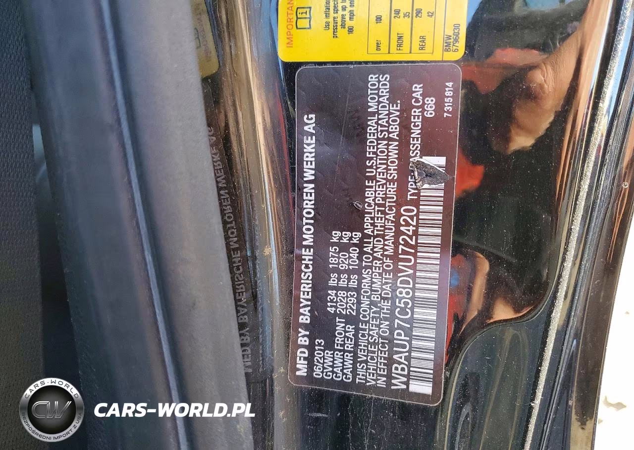2013 BMW 128 I VIN:WBAUP7C58DVU72420 - 12