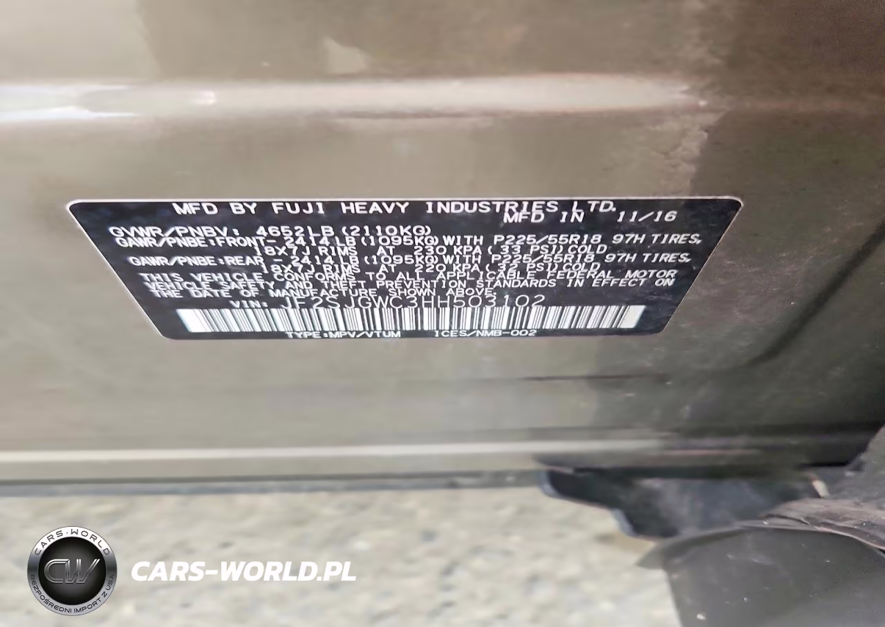 2017 Subaru Forester 2.0Xt Touring VIN:JF2SJGWC3HH503102 - 13