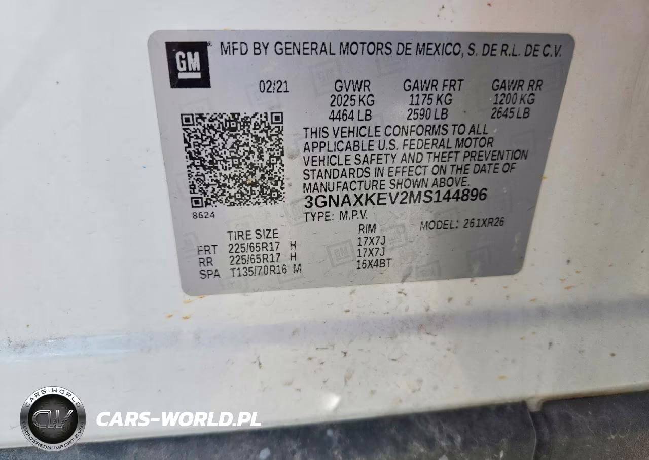 2021 Chevrolet Equinox Lt VIN:3GNAXKEV2MS144896 - 13