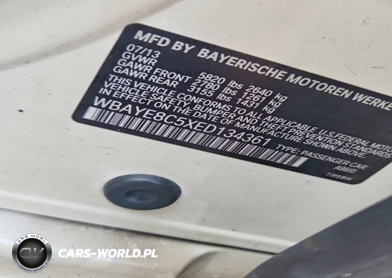 2014 BMW 750 Li VIN:WBAYE8C5XED134361 - 12