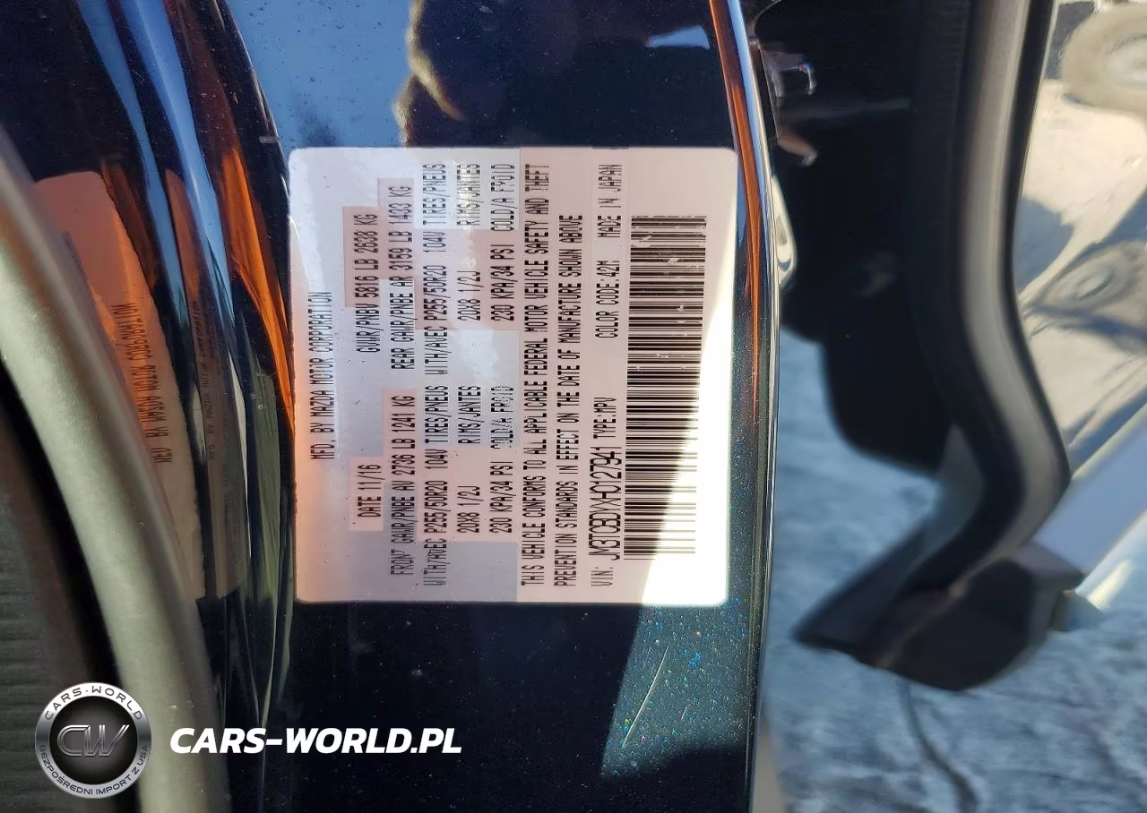 2017 Mazda Cx-9 Grand Touring VIN:JM3TCBDYXH0127941 - 13