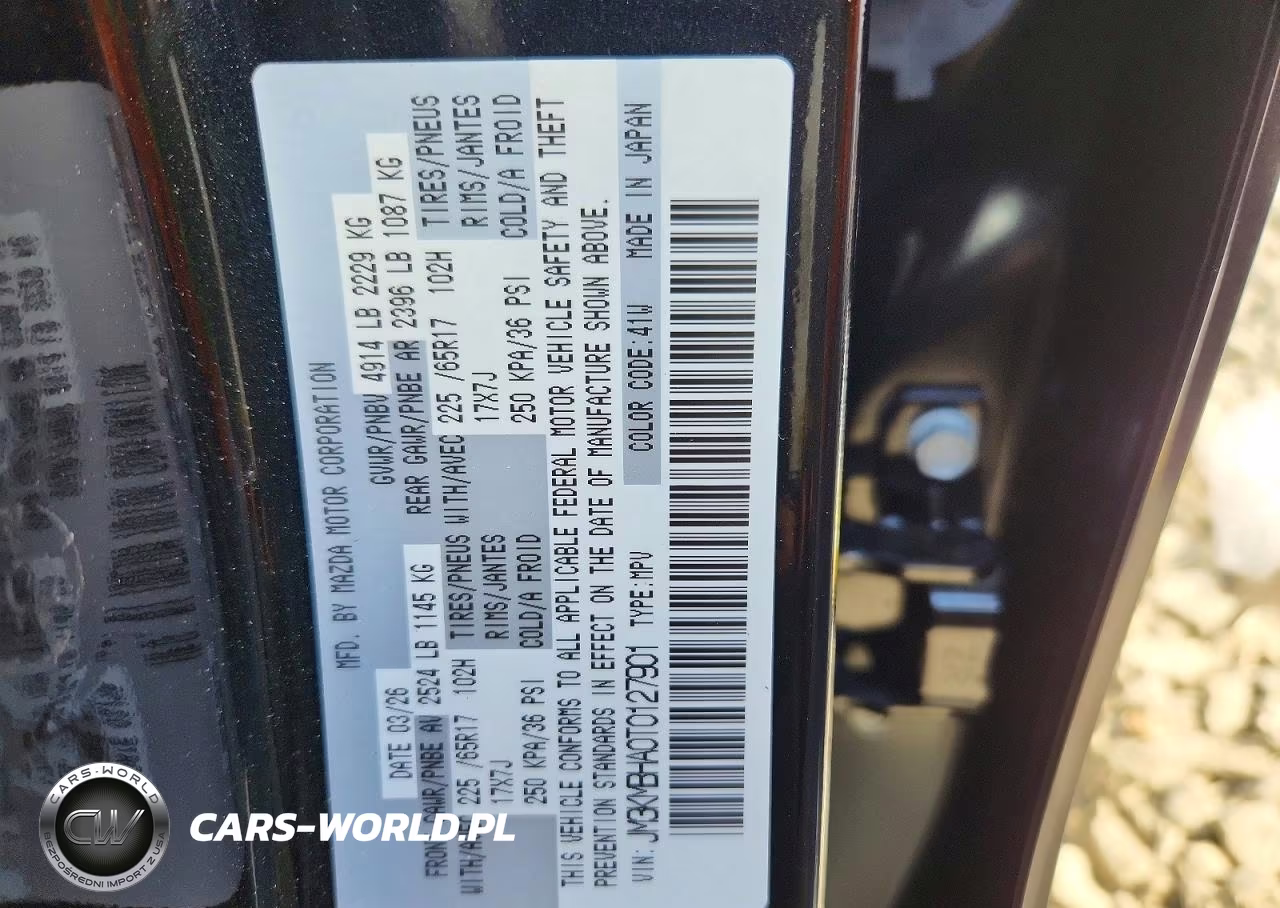 2026 Mazda Cx-5 Select VIN:JM3KMBHA0T0127901 - 12