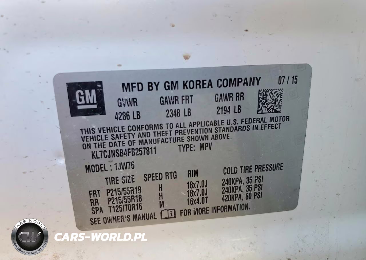 2015 Chevrolet Trax Ltz VIN:KL7CJNSB4FB257811 - 13