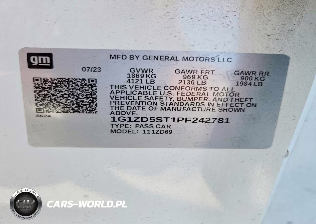 2023 Chevrolet Malibu Lt VIN:1G1ZD5ST1PF242781 - 12