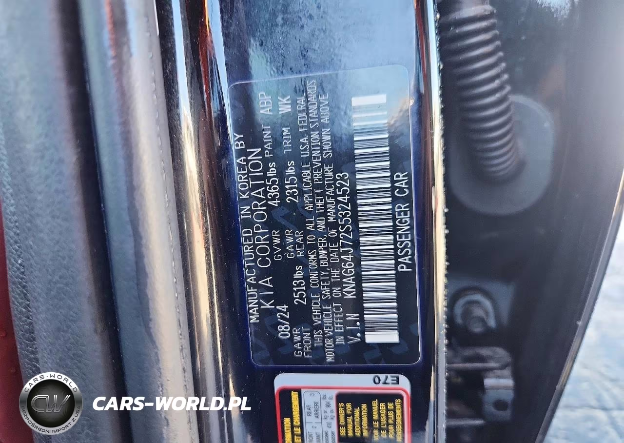 2025 Kia K5 Gt Line VIN:KNAG64J72S5324523 - 12