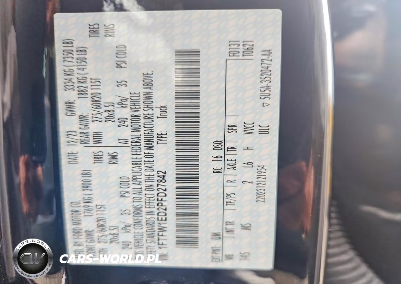 2023 Ford F150 Supercrew VIN:1FTFW1ED2PFD27842 - 12