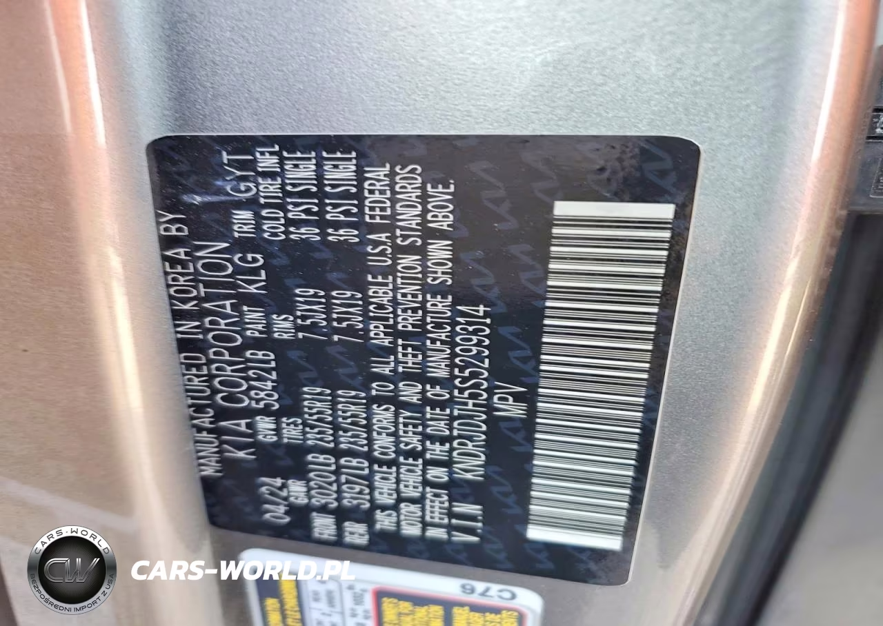 2025 Kia Sorento Ex VIN:KNDRJDJH5S5299314 - 13