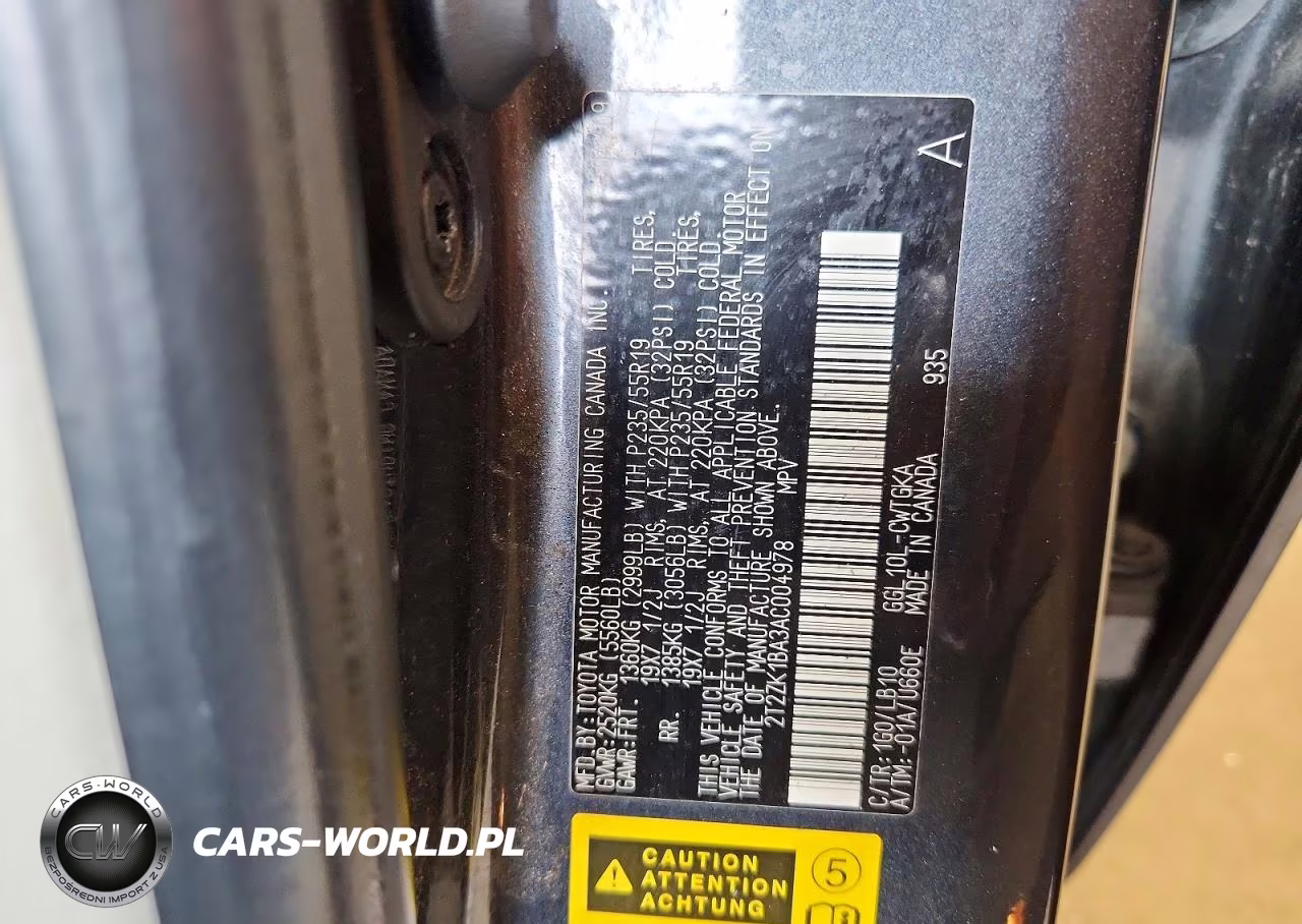 2010 Lexus Rx 350 VIN:2T2ZK1BA3AC004978 - 12