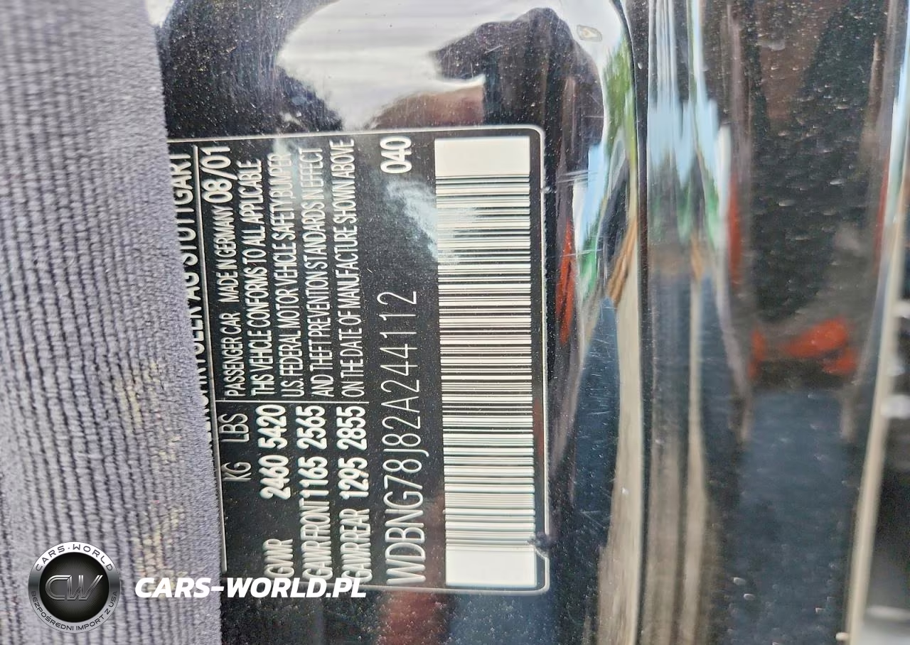 2002 Mercedes-Benz S 600 VIN:WDBNG78J82A244112 - 12
