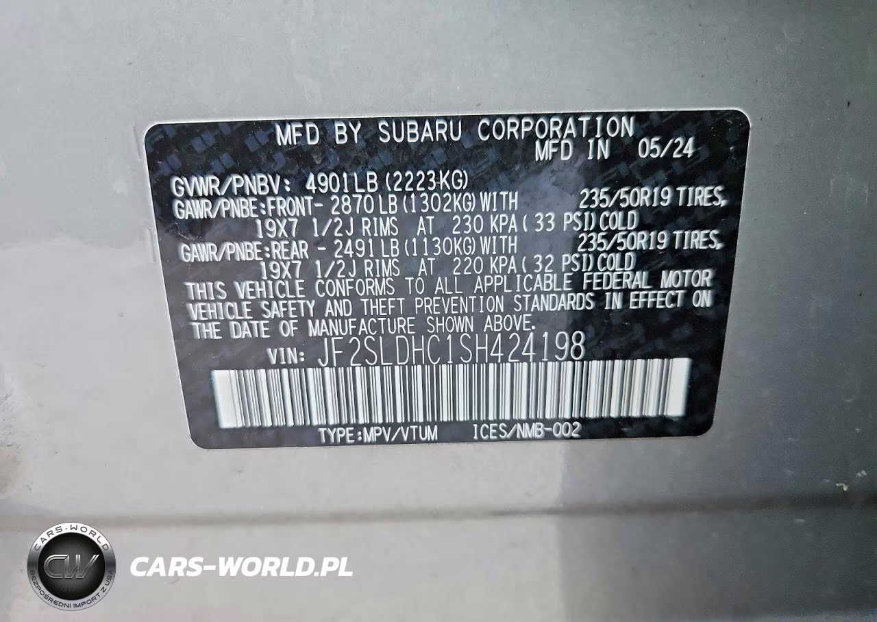 2025 Subaru Forester Sport VIN:JF2SLDHC1SH424198 - 14