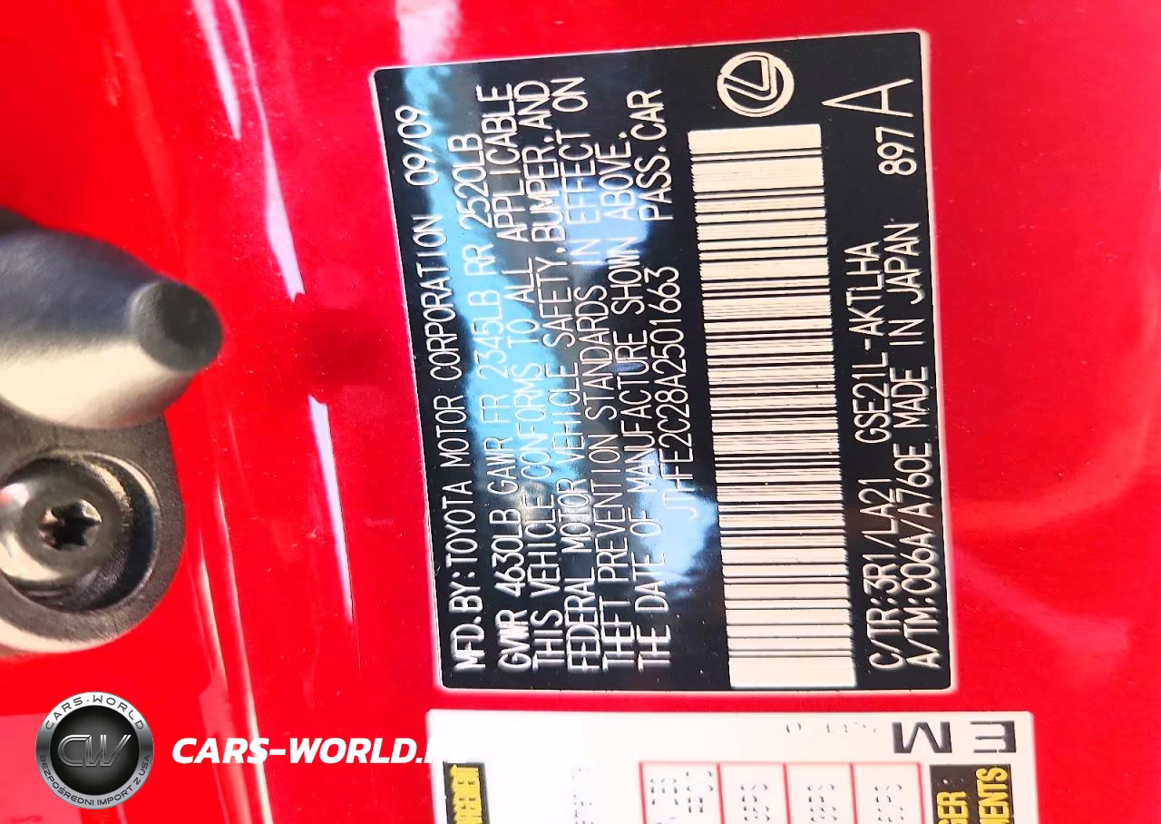 2010 Lexus Is 350 VIN:JTHFE2C28A2501663 - 12
