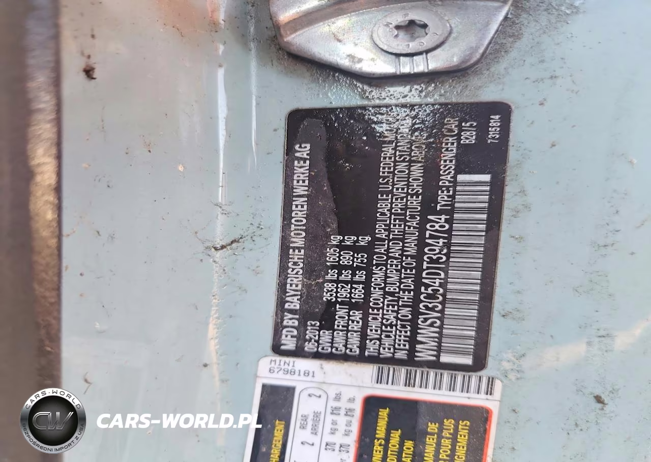 2013 Mini Cooper S VIN:WMWSV3C54DT394784 - 12