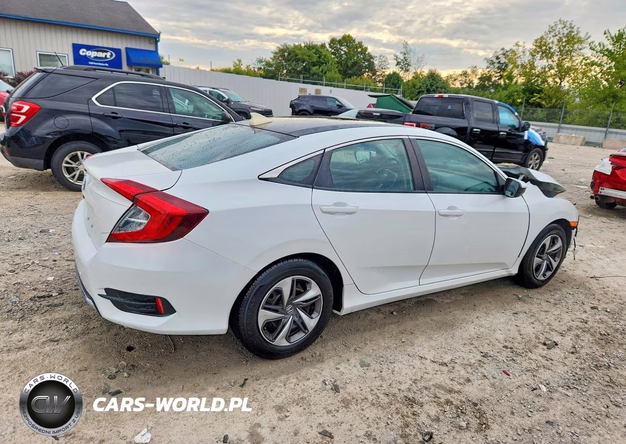 2019 Honda Civic Lx VIN:19XFC2F69KE032125 - 3