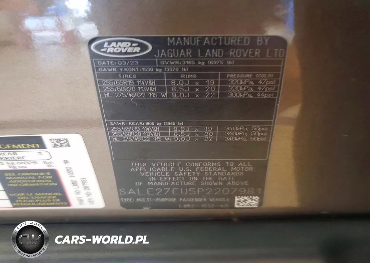 2023 Land Rover Defender 110 X-Dynamic Se VIN:SALE27EU5P2207981 - 13