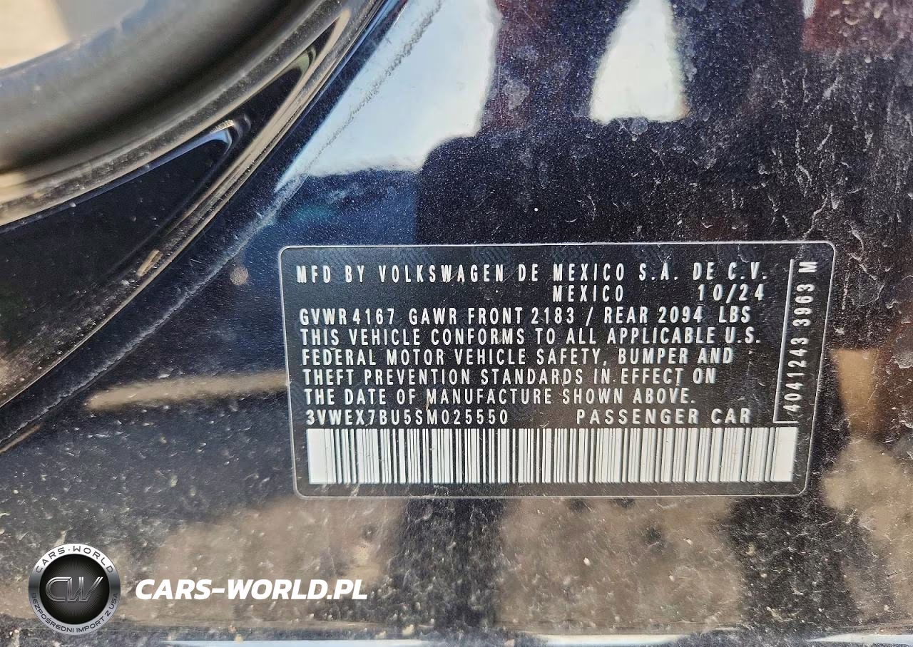 2025 Volkswagen Jetta Se VIN:3VWEX7BU5SM025550 - 13