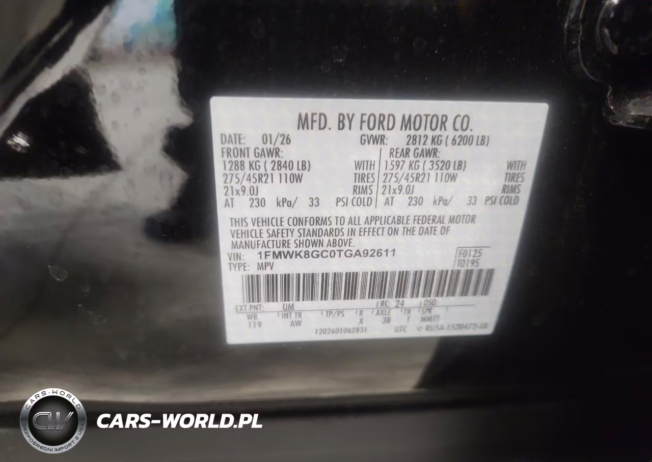 2026 Ford Explorer VIN:1FMWK8GC0TGA92611 - 13