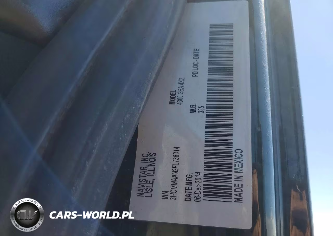 2015 International 4300 Semi Truck VIN:3HCMMAAN2FL736314 - 11