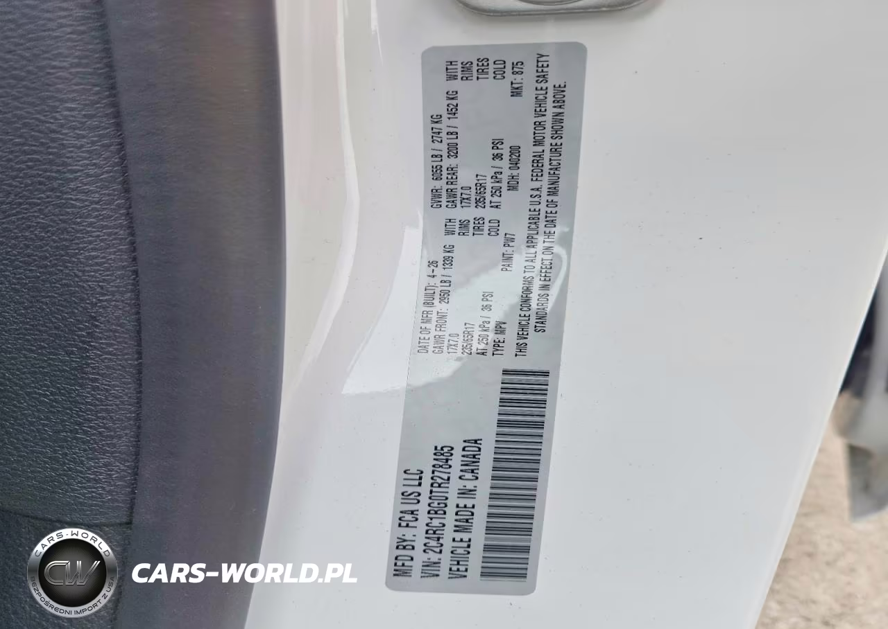 2026 Chrysler Pacifica Select VIN:2C4RC1BG0TR278485 - 13