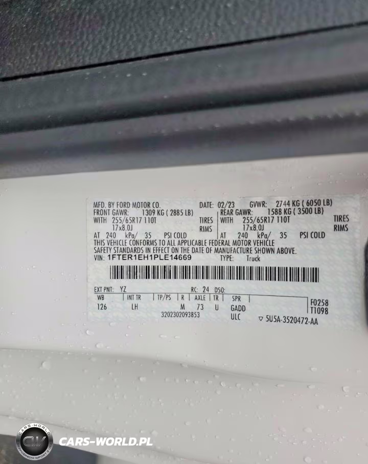 2023 Ford Ranger Xl VIN:1FTER1EH1PLE14669 - 12