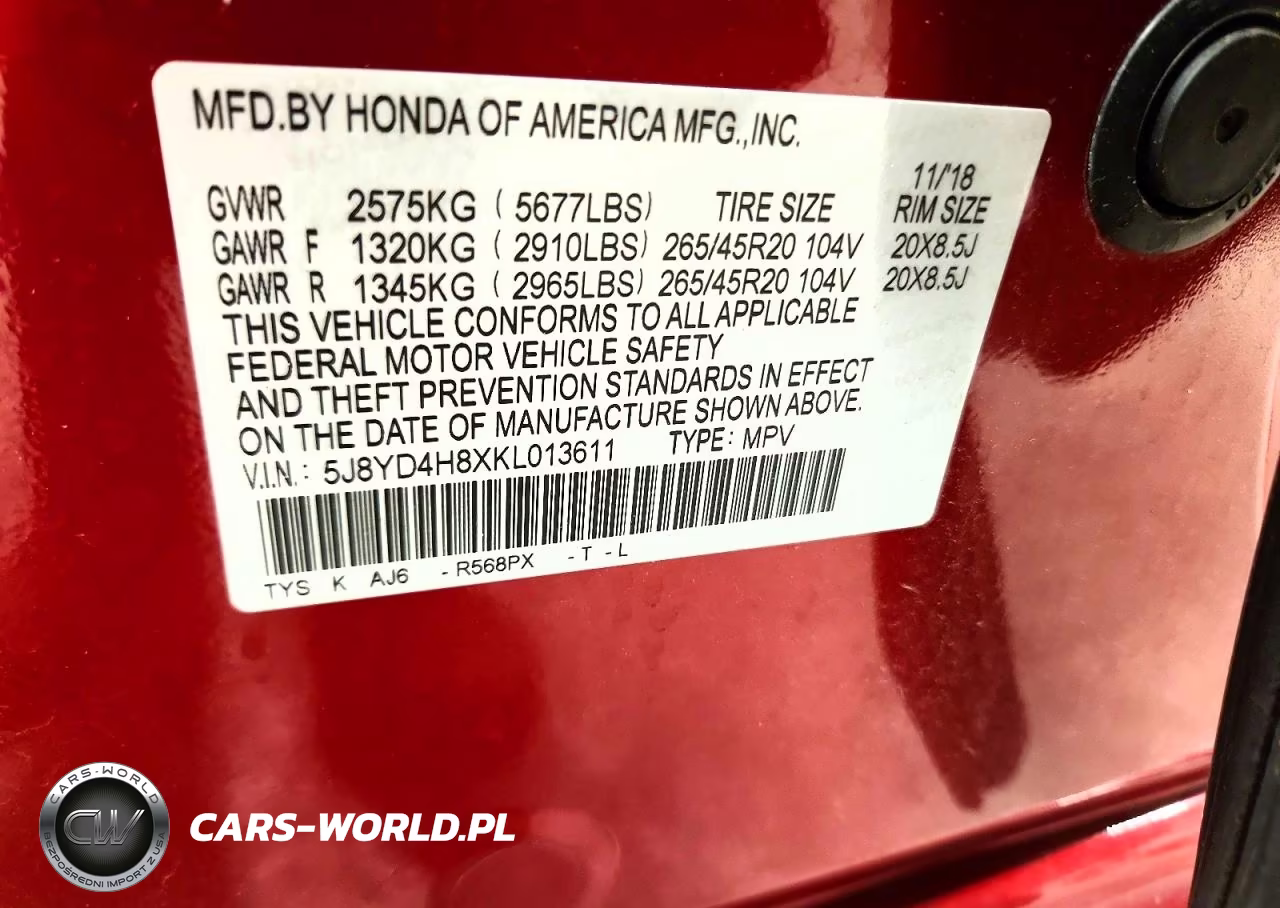 2019 Acura Mdx Advance VIN:5J8YD4H8XKL013611 - 13