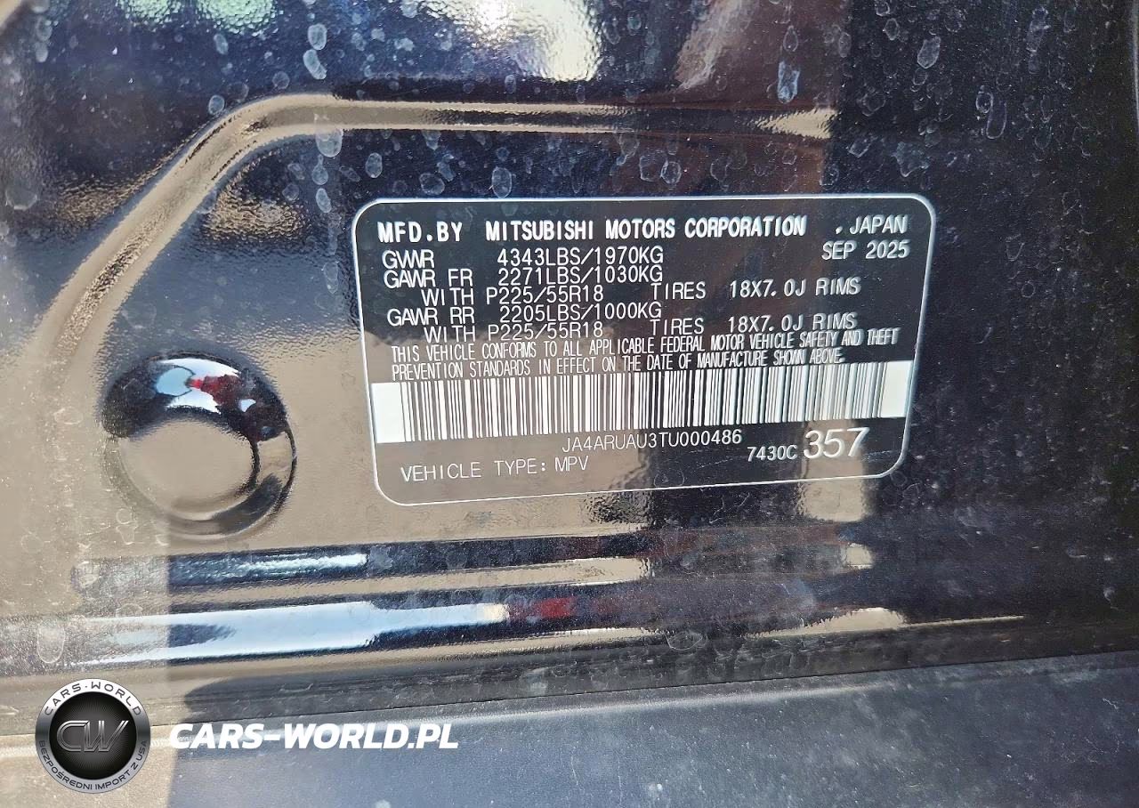 2026 Mitsubishi Outlander Sport S-Se VIN:JA4ARUAU3TU000486 - 12