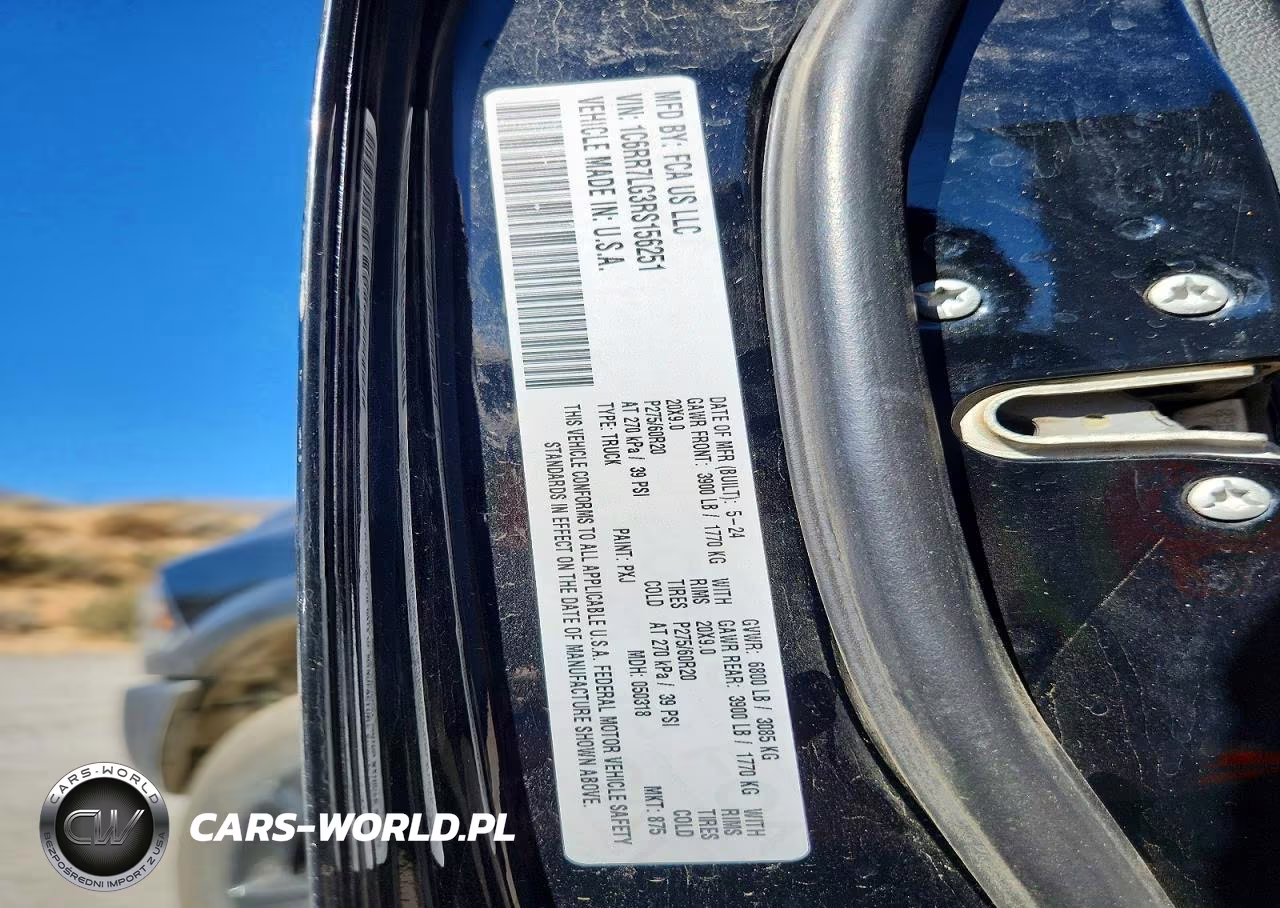 2024 Ram 1500 Classic Slt VIN:1C6RR7LG3RS156251 - 12