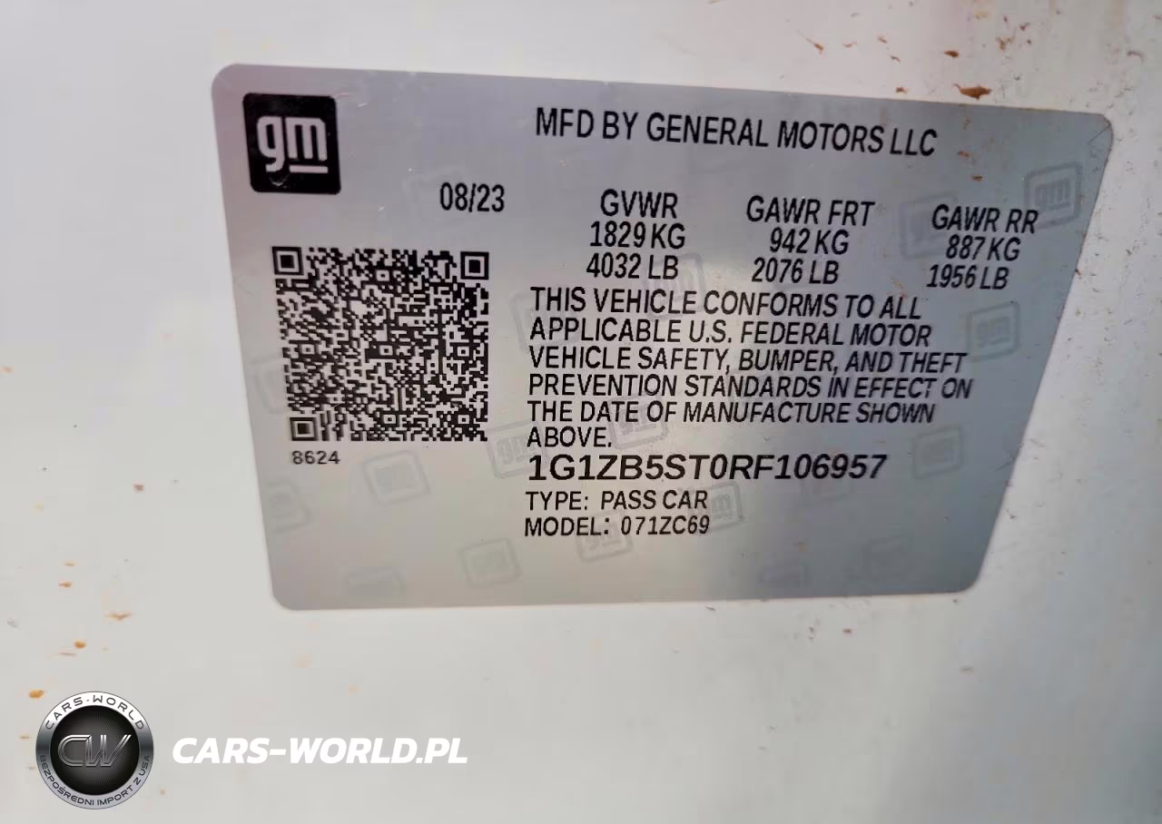 2024 Chevrolet Malibu Ls VIN:1G1ZB5ST0RF106957 - 13