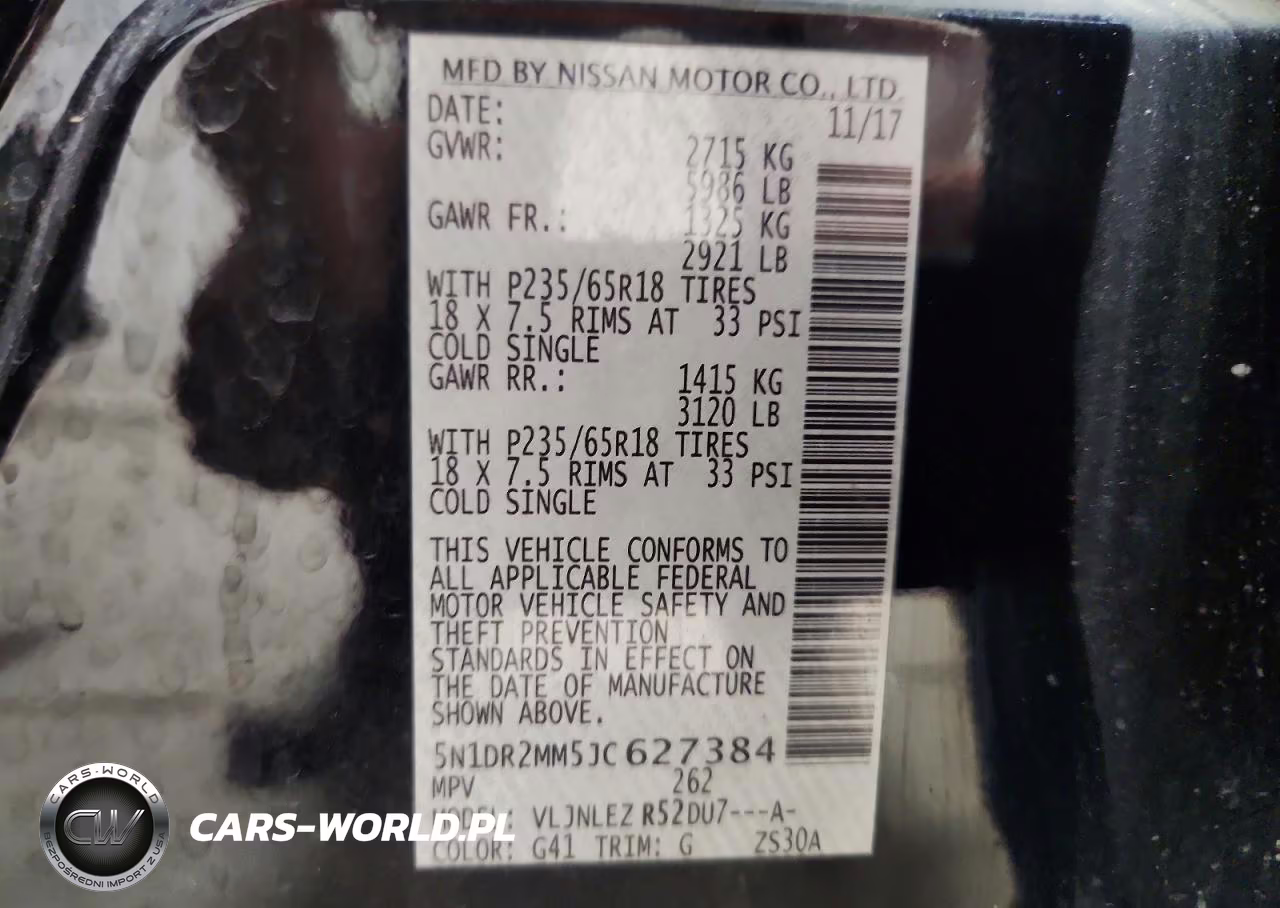 2018 Nissan Pathfinder Sv VIN:5N1DR2MM5JC627384 - 13