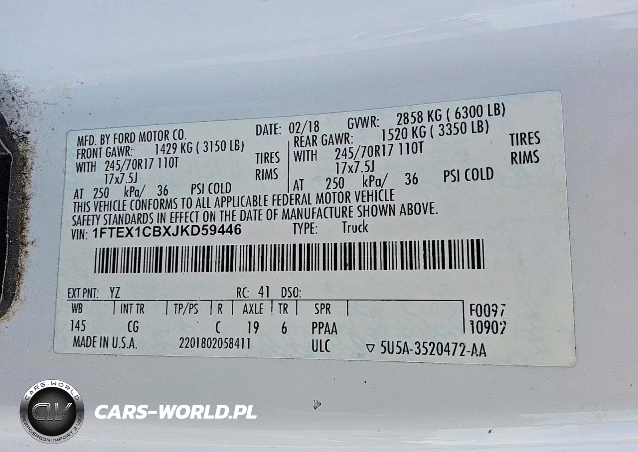 2018 Ford F150 Super Cab VIN:1FTEX1CBXJKD59446 - 12