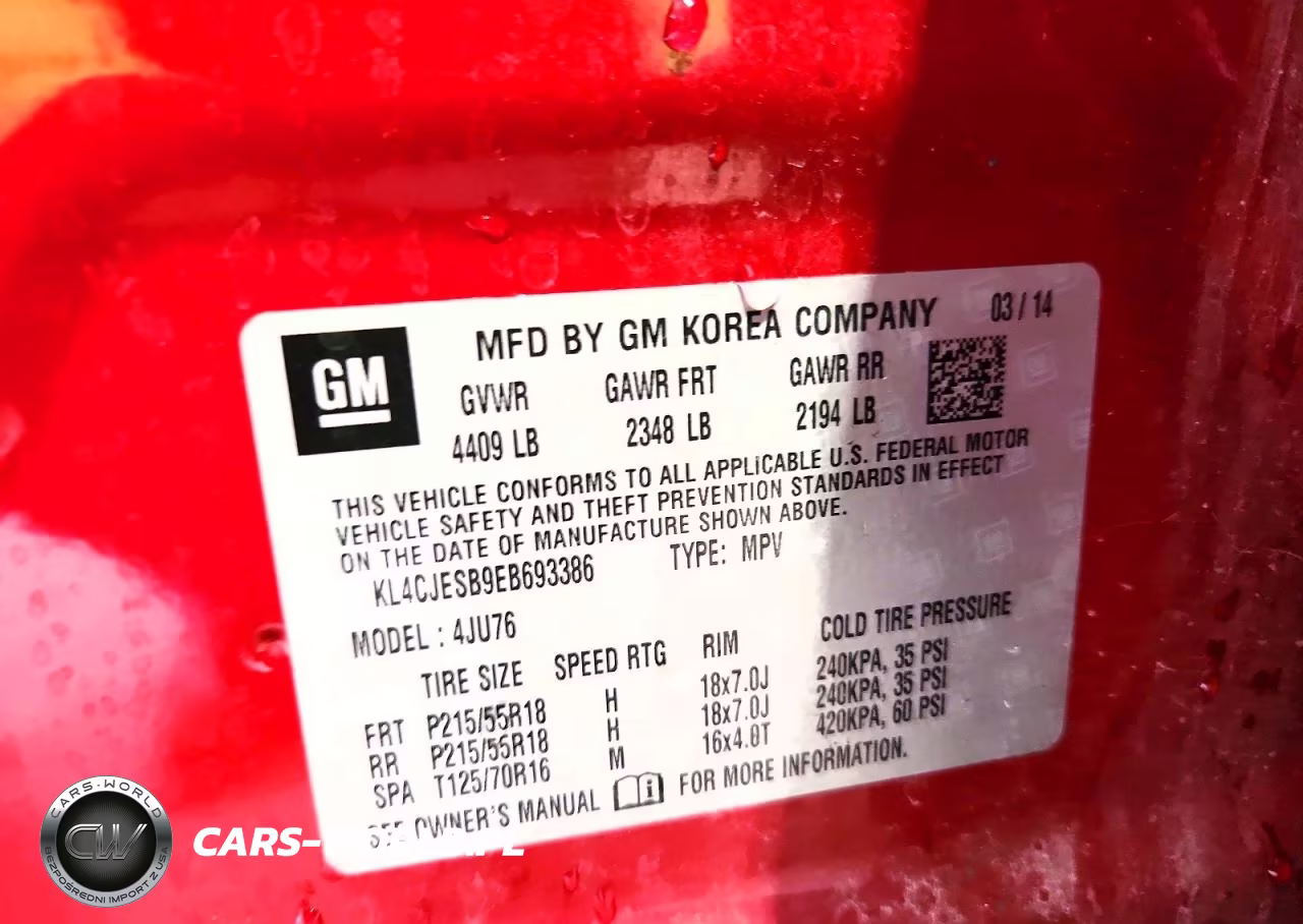 2014 Buick Encore VIN:KL4CJESB9EB693386 - 13