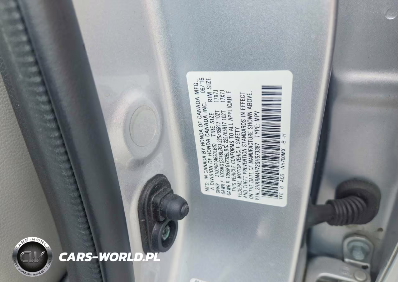 2016 Honda Cr-V Exl VIN:2HKRM4H72GH673387 - 12